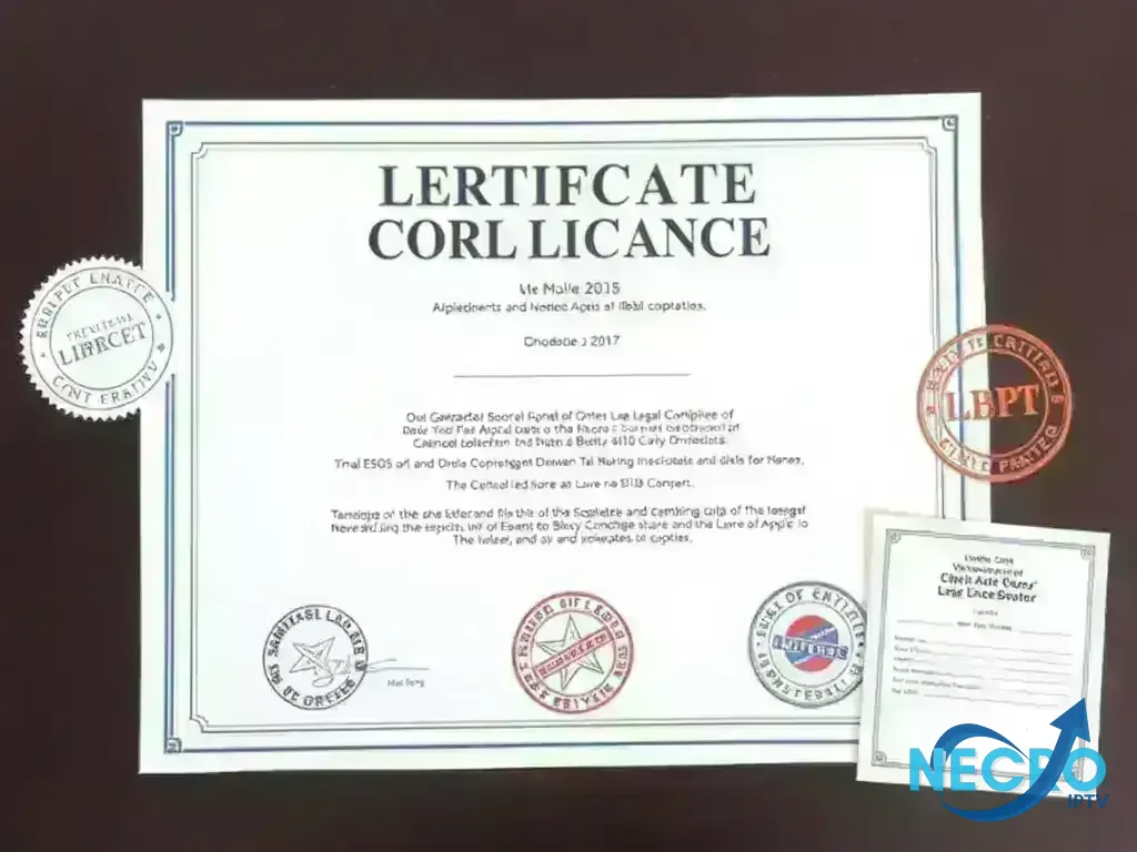 Legal compliance certificate and professional setup