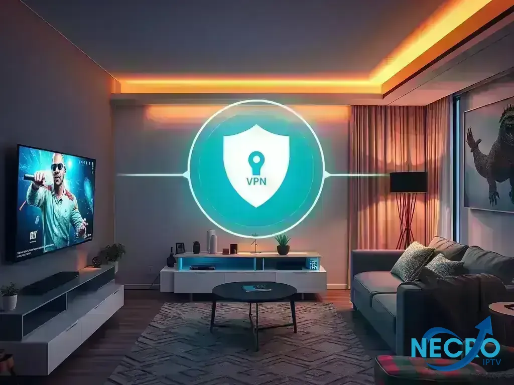 Secure streaming setup with VPN and security features