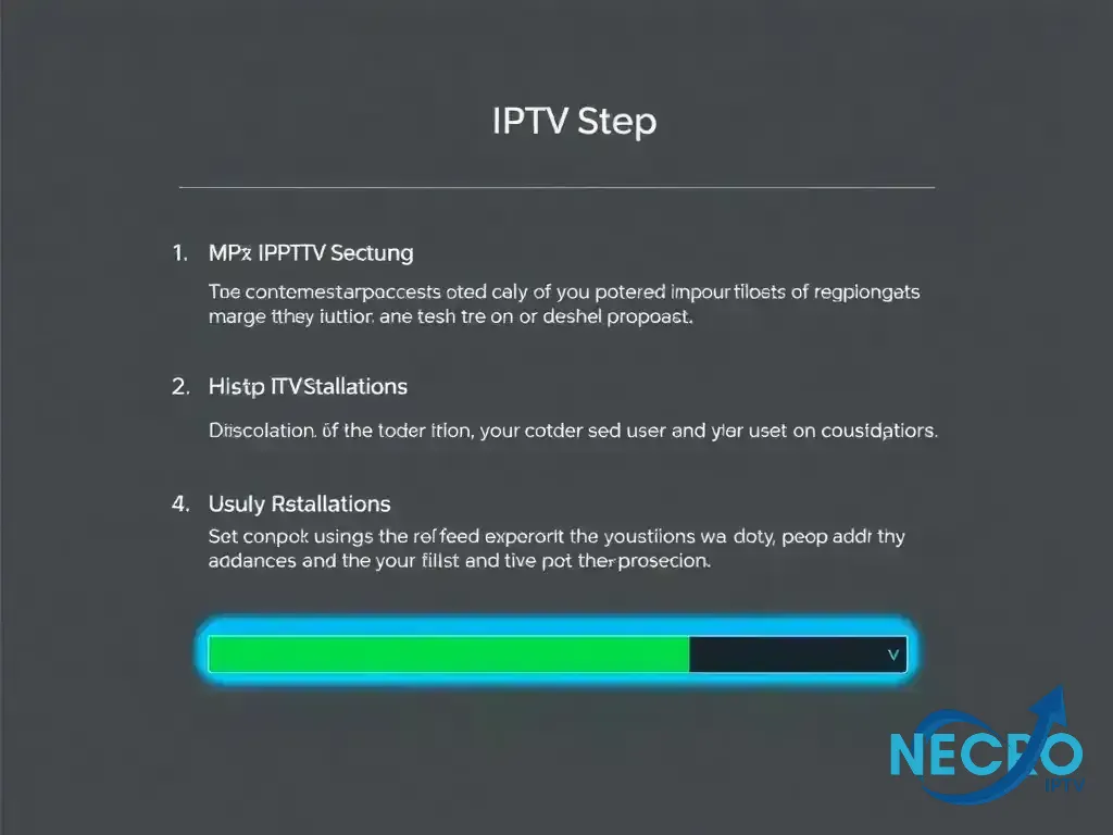 Step-by-step setup process for Necro IPTV
